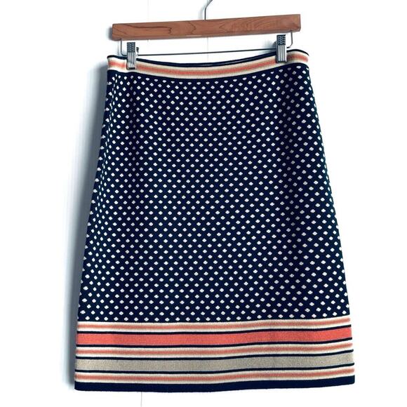 Anthropologie Sparrow Merino Wool Blend Skirt Size Medium polka dot - Picture 1 of 10